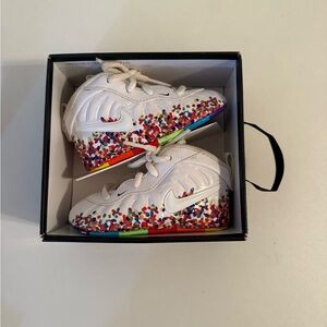 Nike White Sneakers with Multicolor Design